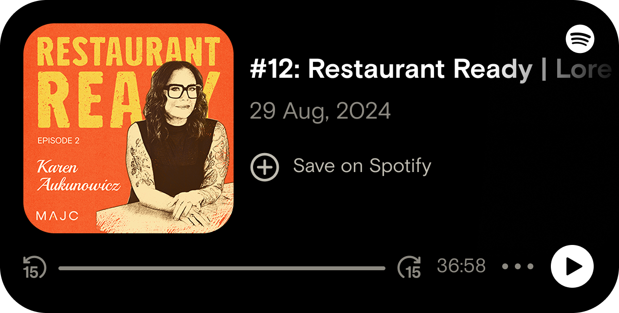 Restaurant Ready Podcast of Karen Aukunowiez